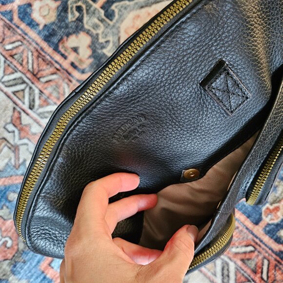 American Leather Co Geniue Leather Bag in Black - Picture 7 of 10